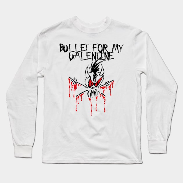 headbang my valentine Long Sleeve T-Shirt by potato cast